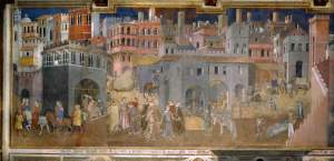 Ambrogio Lorenzetti, Effects of Good Government in the City (Fresco, 1338-1340)